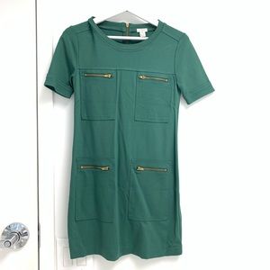J Crew Dress Green Women 00/XXS